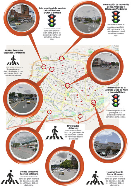 Cuenca identifies 7 most dangerous places to be a pedestrian in the city