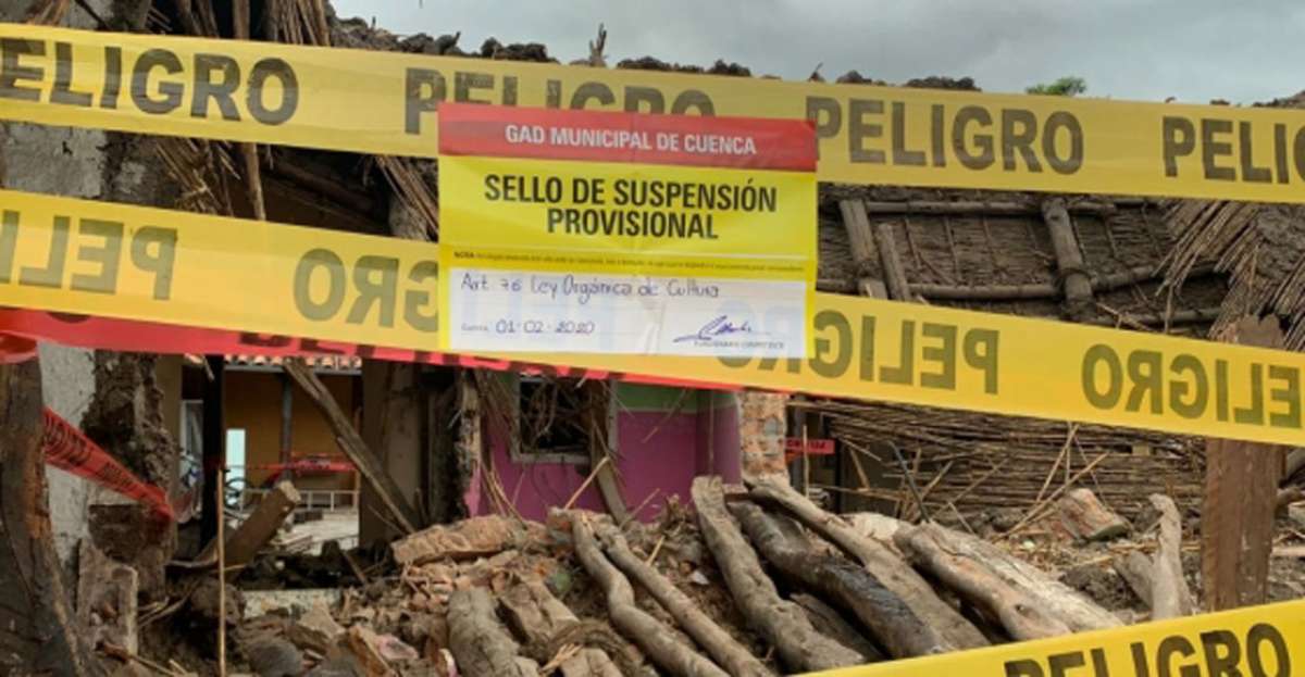 Illegal demolition of a patrimonial house halted in El Centro