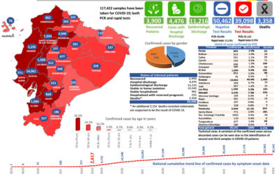Update: Tracking the spread and outcome of the novel coronavirus in Ecuador