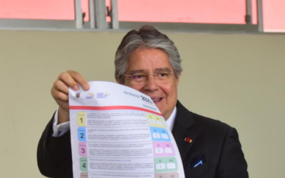 “What happened on Sunday was a call from the people to the Government and we are not going to evade that responsibility,” said Guillermo Lasso about the defeat of the eight referendum questions.