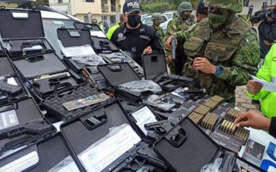 Authorities in Ecuador seize an average of 29 illegal weapons per day