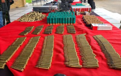 Joint military and Police operation recovers large weapons cache from illegal miners in Azuay province