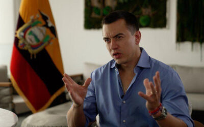Noboa tells the BBC that Ecuador fights “every day to not become a narco-state”
