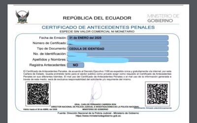 How to Obtain a Criminal Record Certificate in Ecuador
