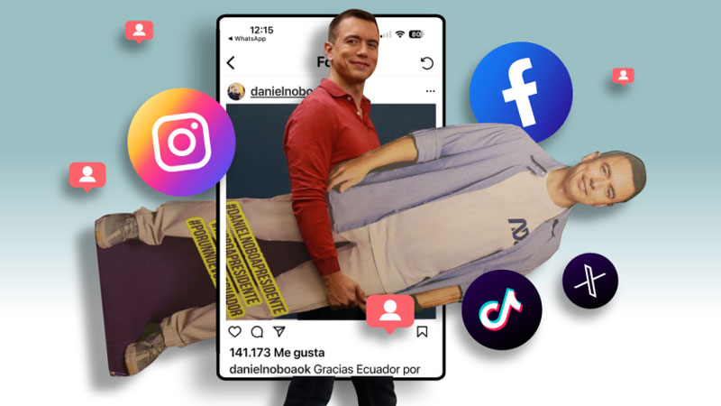Social Media Advertising Dominates Ecuador’s 2025 Presidential Campaign, Led by Daniel Noboa