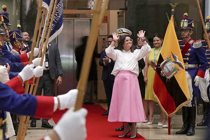 Pinto Reopens Vice Presidency Amid Pledge to Serve Ecuador’s Most Vulnerable