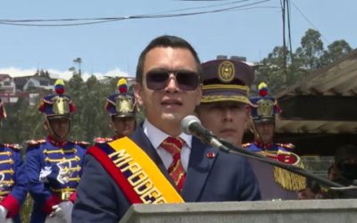 Noboa’s Defiant Speech at Military Ceremony Escalates Tensions with Constitutional Court