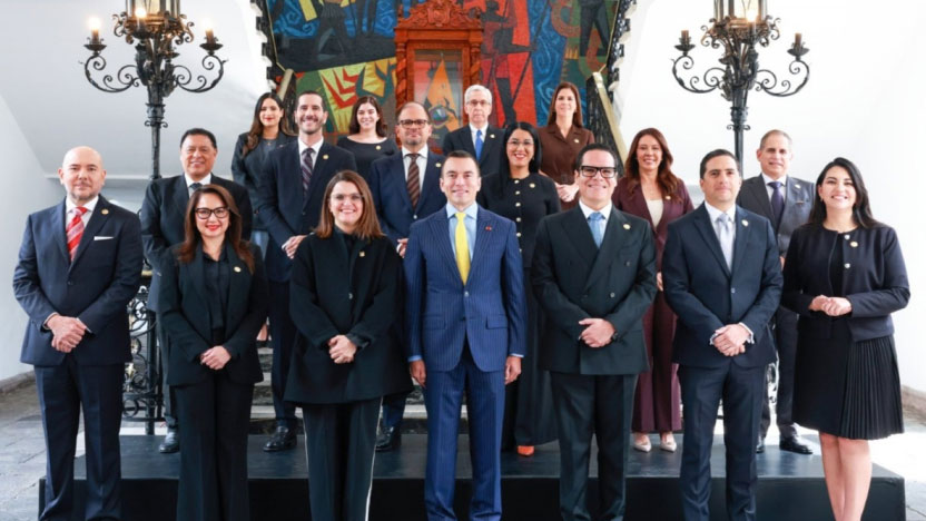 Noboa unveils smaller cabinet as government cuts ministries to 10