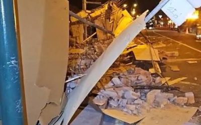 Another safety problem at Cuenca airport closes streets after perimeter wall collapses